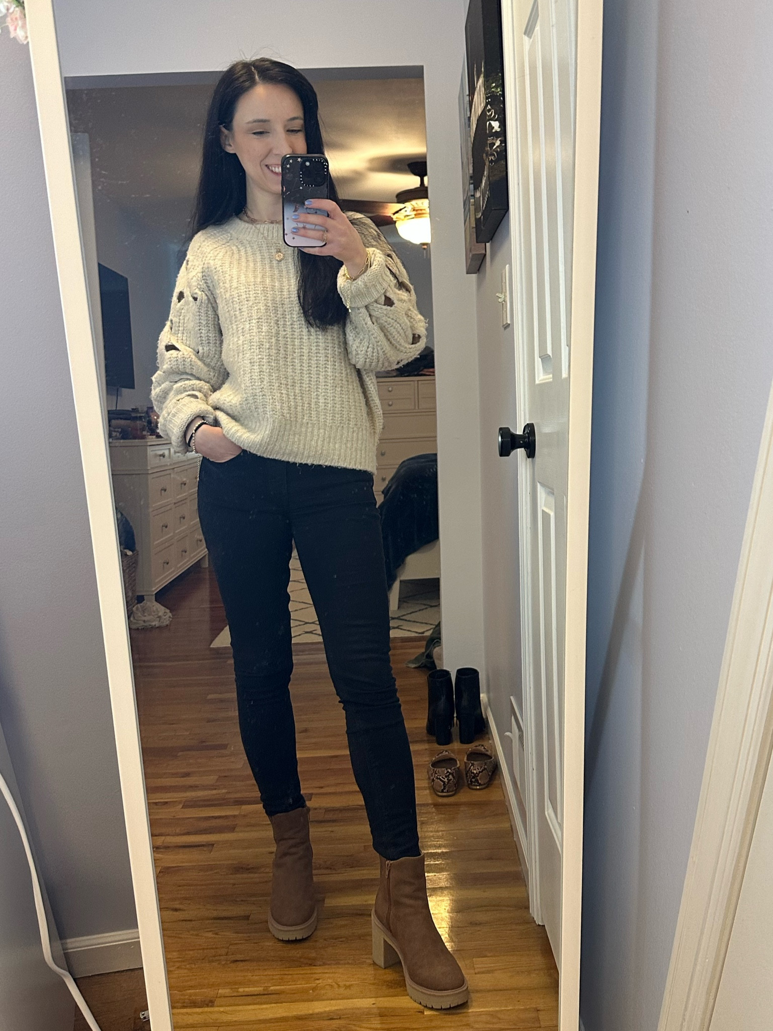 Tan sweater size S
Black Jeans size 00
Brown boots size 6.5

Winter outfit, work, workwear, casual, minimalist, millennial 

#LTKStyleTip #LTKWorkwear #LTKFindsUnder50