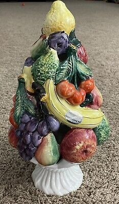Vintage Sorrento Arnart Ceramic Majolica Fruit Topiary Statue Vimax Italy | eBay US