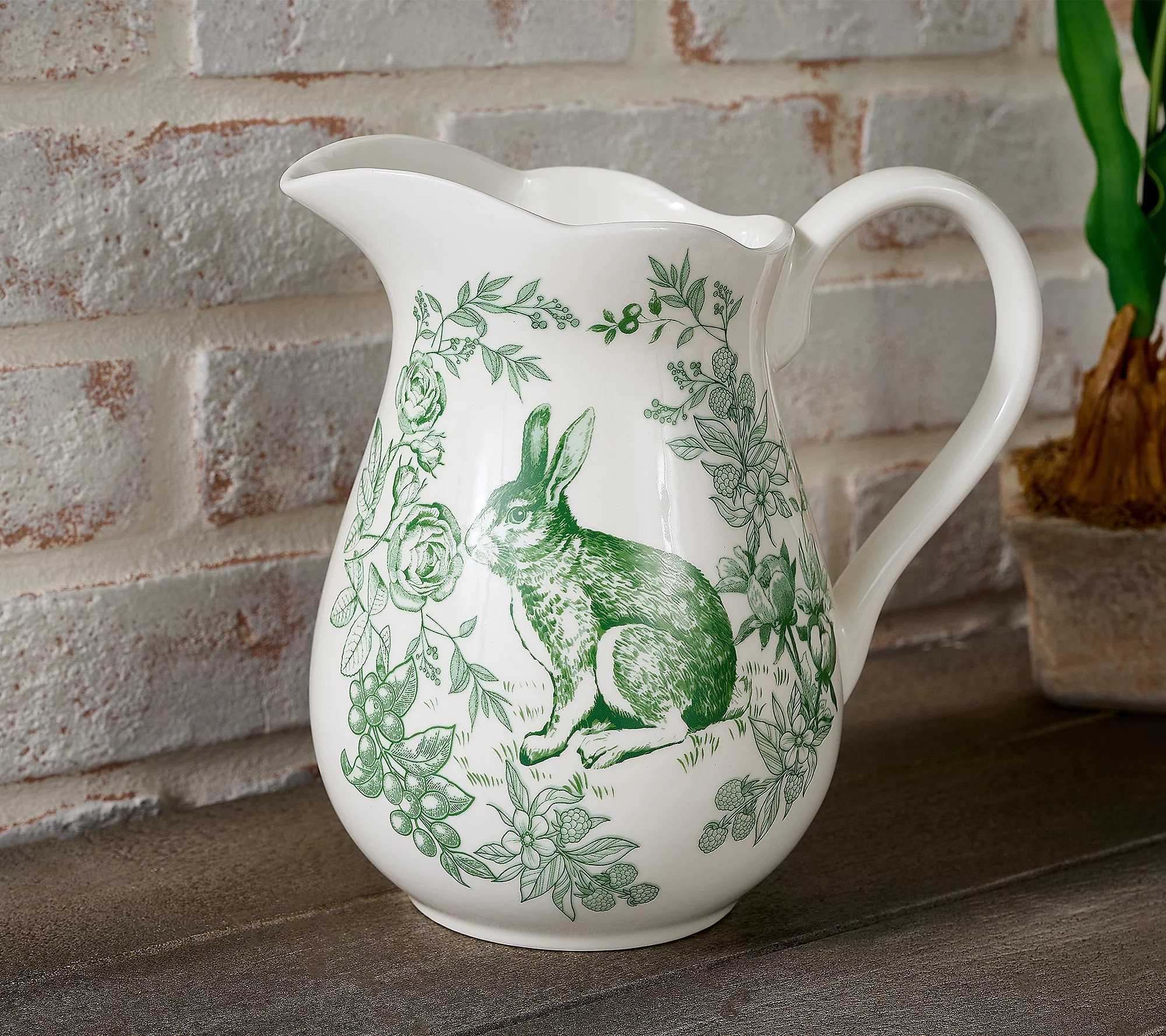 Cozy Cottage by Liz Marie Heirloom Bunny Pitcher | QVC