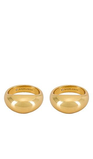 Maro Ring Set of 2 in Gold | Revolve Clothing (Global)
