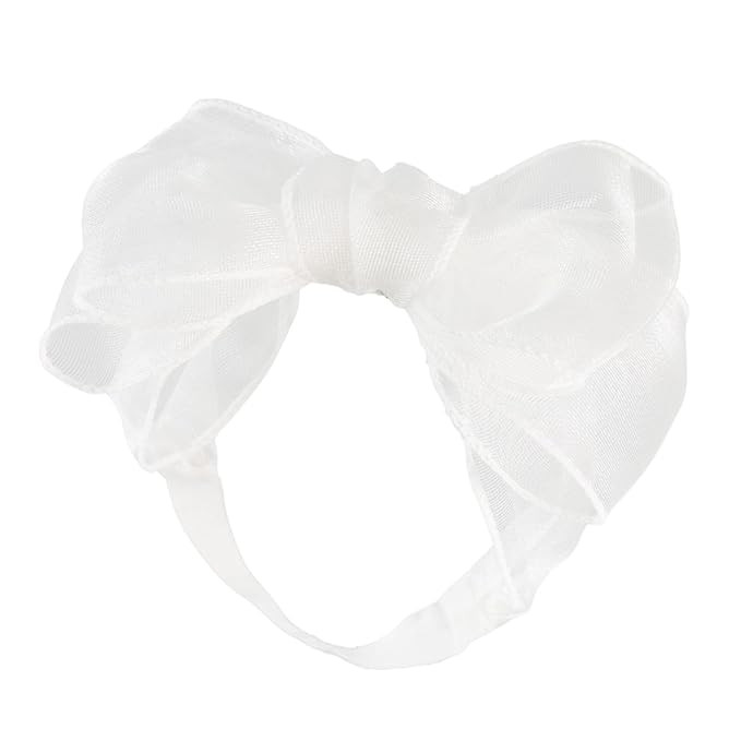 Lace Big Bow Baby Girls Headband Floral Hair Band Toddlers Newborn Infants Christening Baptism Pa... | Amazon (US)