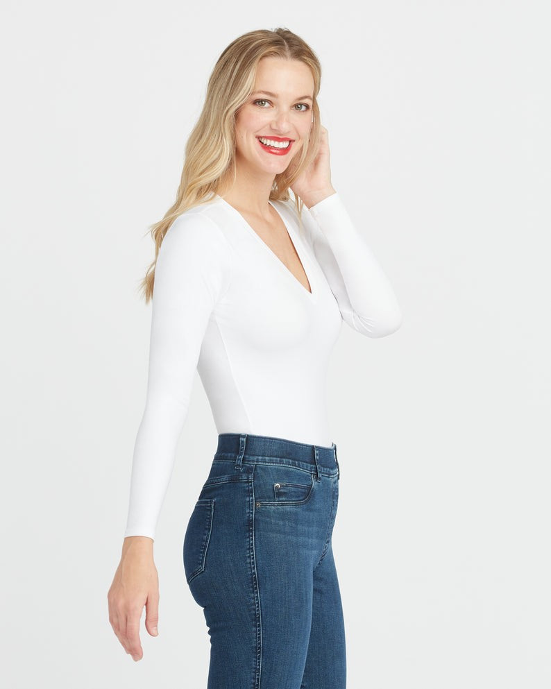 Suit Yourself Long Sleeve Thong Bodysuit | Spanx