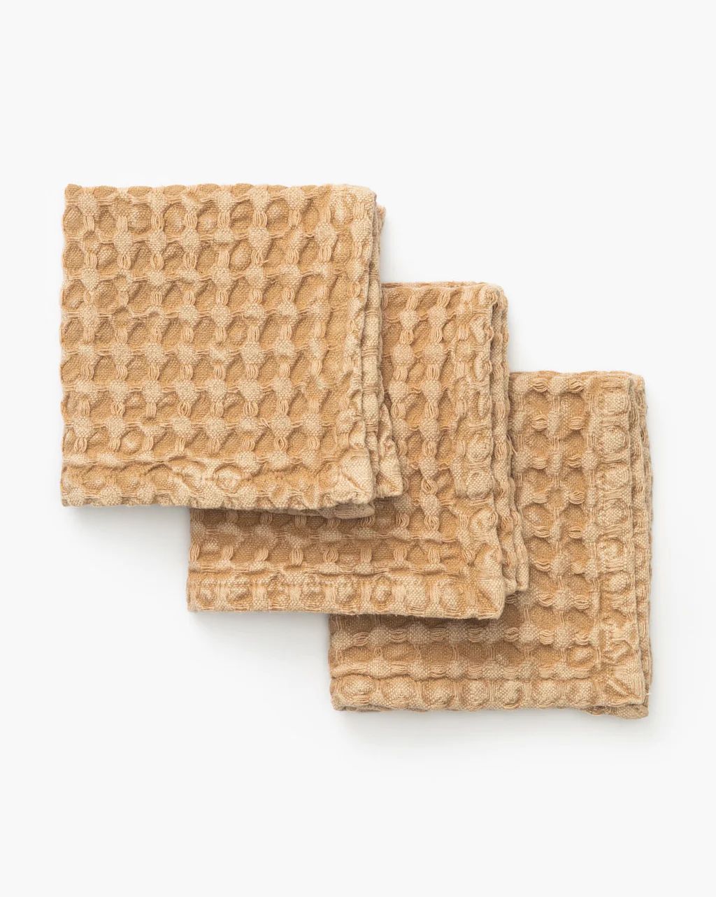 Oaklee Camel Waffle Dish Cloths | McGee & Co.