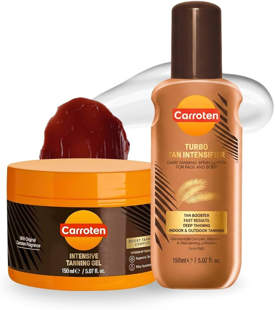 Carroten Turbo Tan Intensifier + Intensive Tanning Gel | Tanning System for Long-Lasting Results ... | Amazon (US)