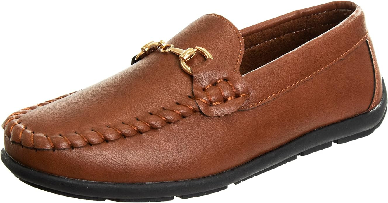Josmo Boys Moccasin Driving Loafers - Casual Dress Penny Slip On Boat Shoes (Toddlers - Little Ki... | Amazon (US)