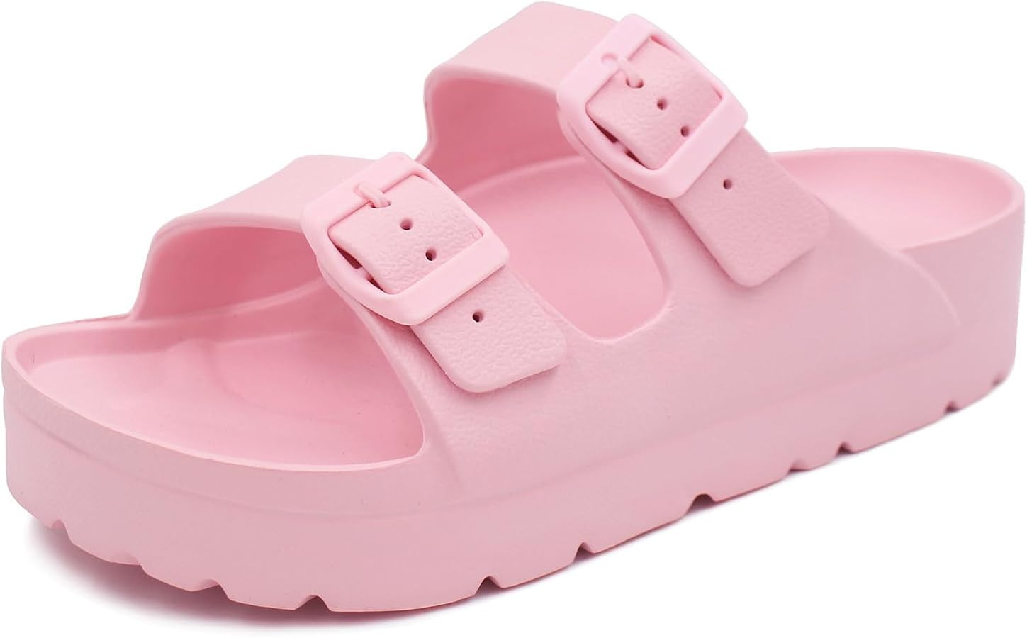 L LOUBIT Women's Platform Sandals with Arch Support Pillow Soft Adjustable Buckle Slides Lightwei... | Amazon (US)