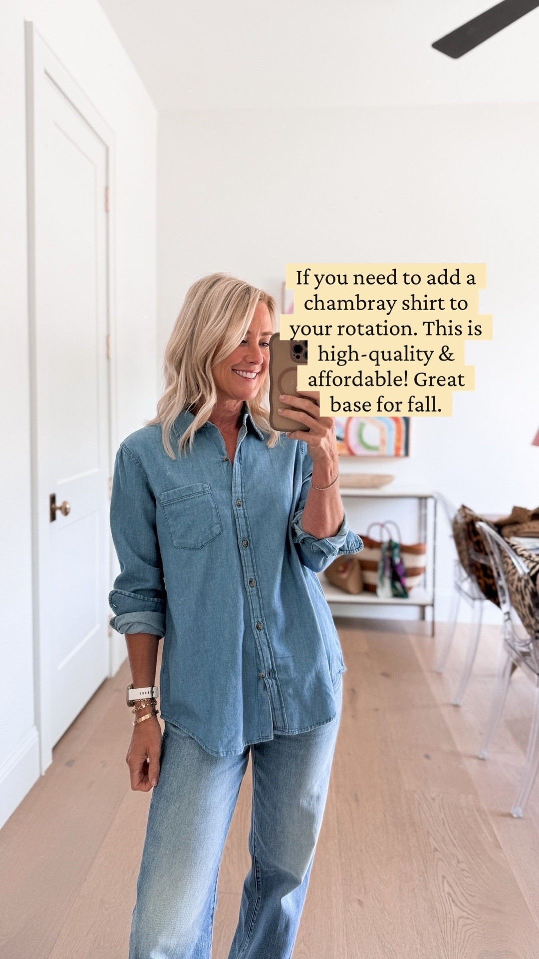 Monthly Top Sellers | Hi Sugarplum!

Yall know I love a chambray top! This one is a winner.

Top: small
Jeans: 25

#LTKOver40 #LTKSeasonal #LTKootd