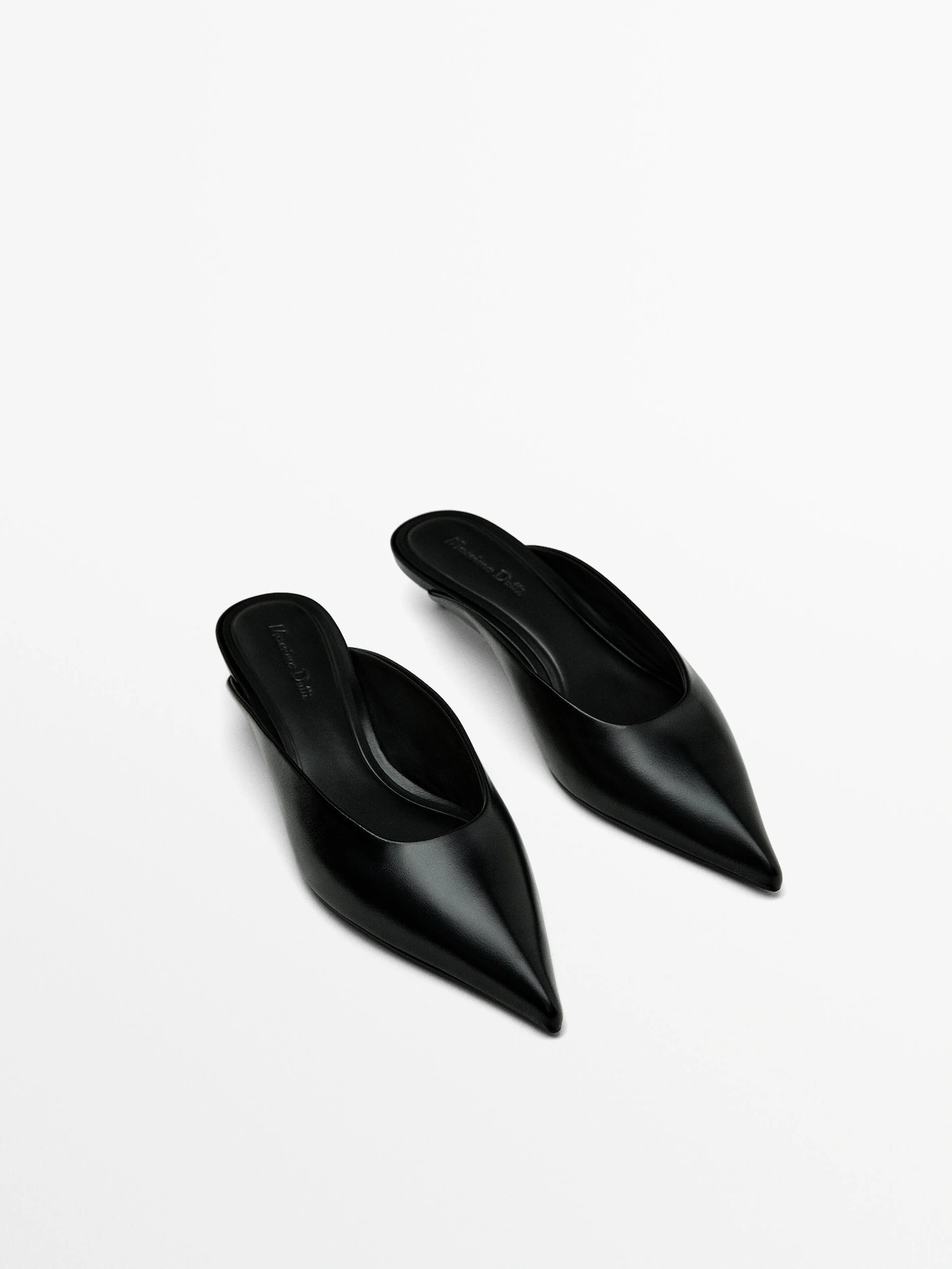 Heeled mules with pointed toes | Massimo Dutti US