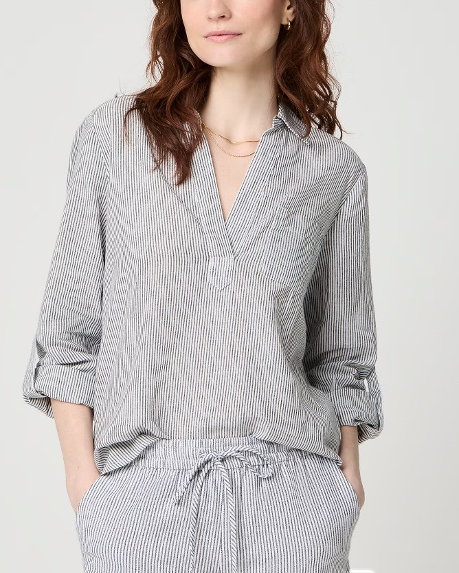 Striped linen popover shirt and shorts matching set

#LTKSeasonal #LTKSaleAlert