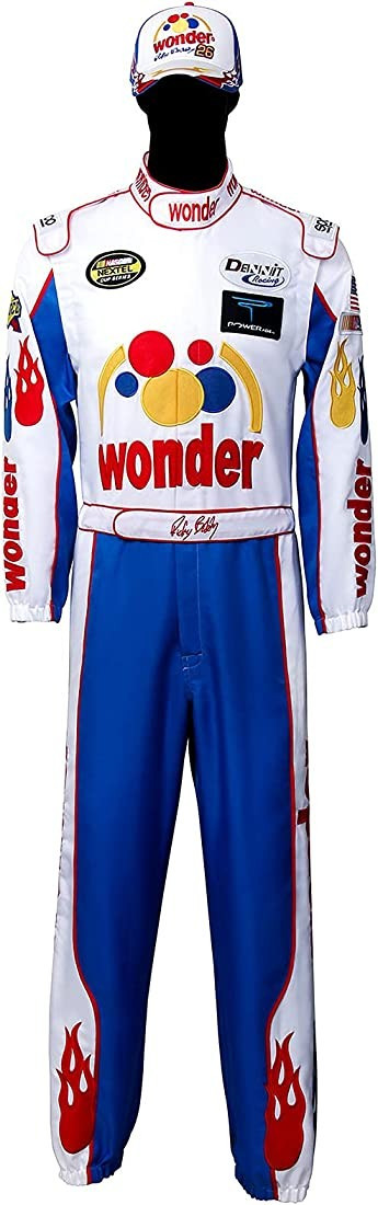 Adult Ricky Bobby Racing Jumpsuit Cap Hat Suit Set Talladega Nights Full Costume Halloween Party Pro | Amazon (US)
