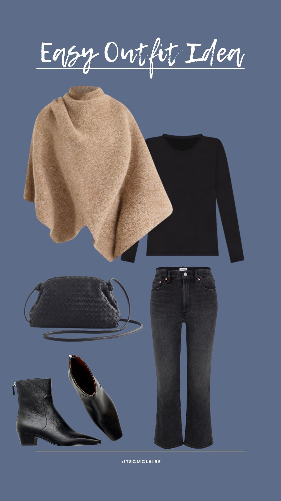 Perfect for date night or a day out with the bestie! Love this poncho style with the all black base! 

#LTKootd #LTKCyberWeek #LTKSaleAlert