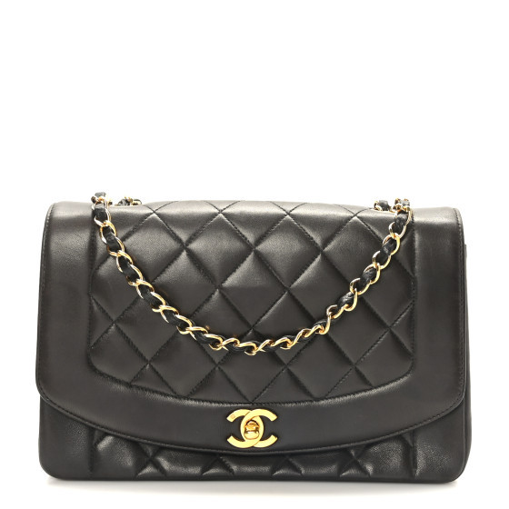 Lambskin Quilted Medium Single Flap Black | FASHIONPHILE (US)