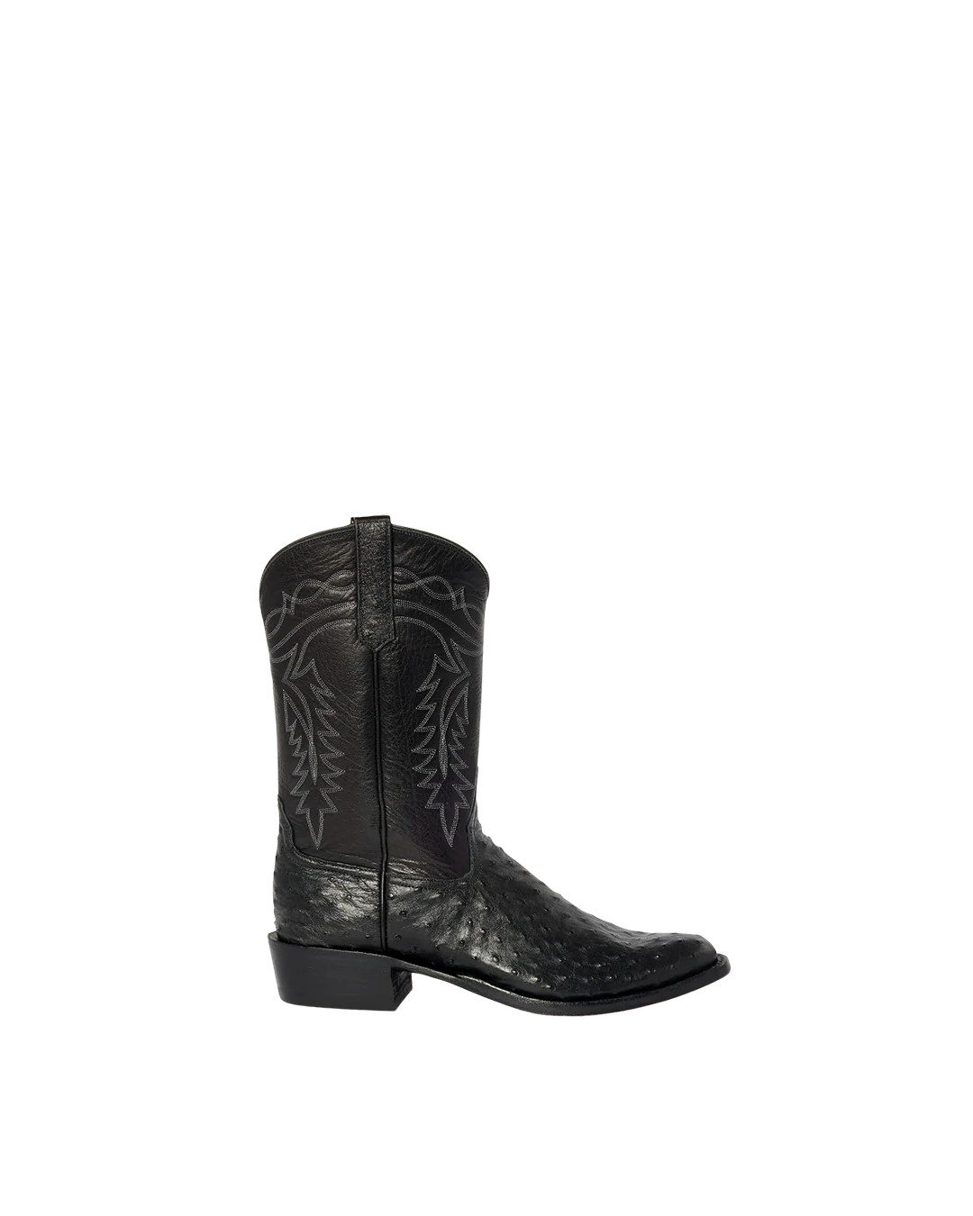 Coley Black Ostrich | Luxury Men's Fashion Cowboy Boots | Miron Crosby | Miron Crosby