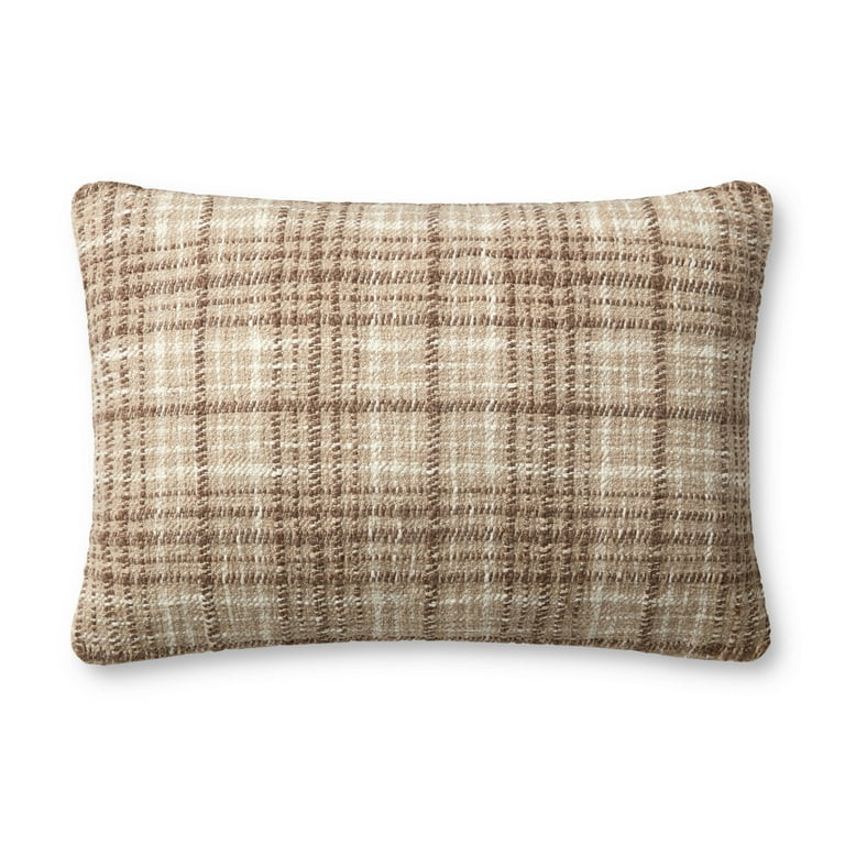 Chris Loves Julia x Loloi Beau Brown / Ivory 16'' x 26'' Decorative Pillow | Walmart (US)
