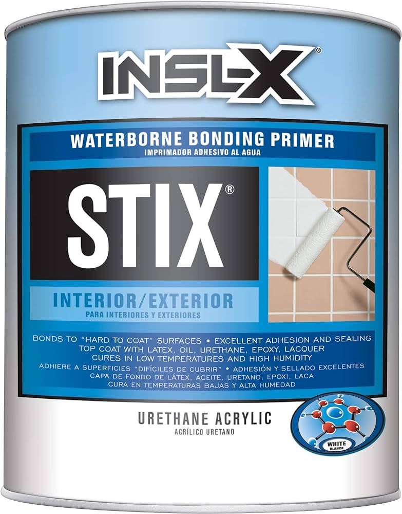 INSL-X SXA11009A-04 Stix Acrylic Waterborne Bonding Primer, 1 Quart, White | Amazon (US)
