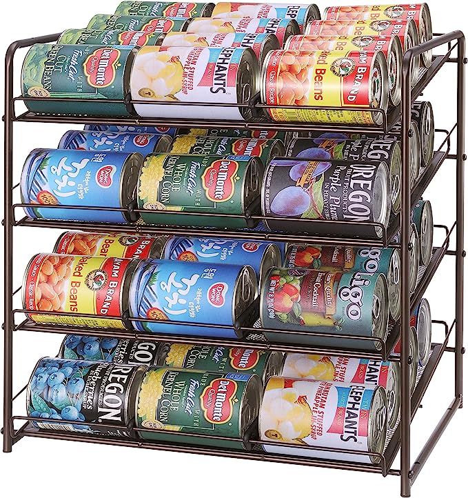 Simple Trending Can Rack Organizer, Stackable Can Storage Dispenser Holds up to 48 Cans for Kitch... | Amazon (US)