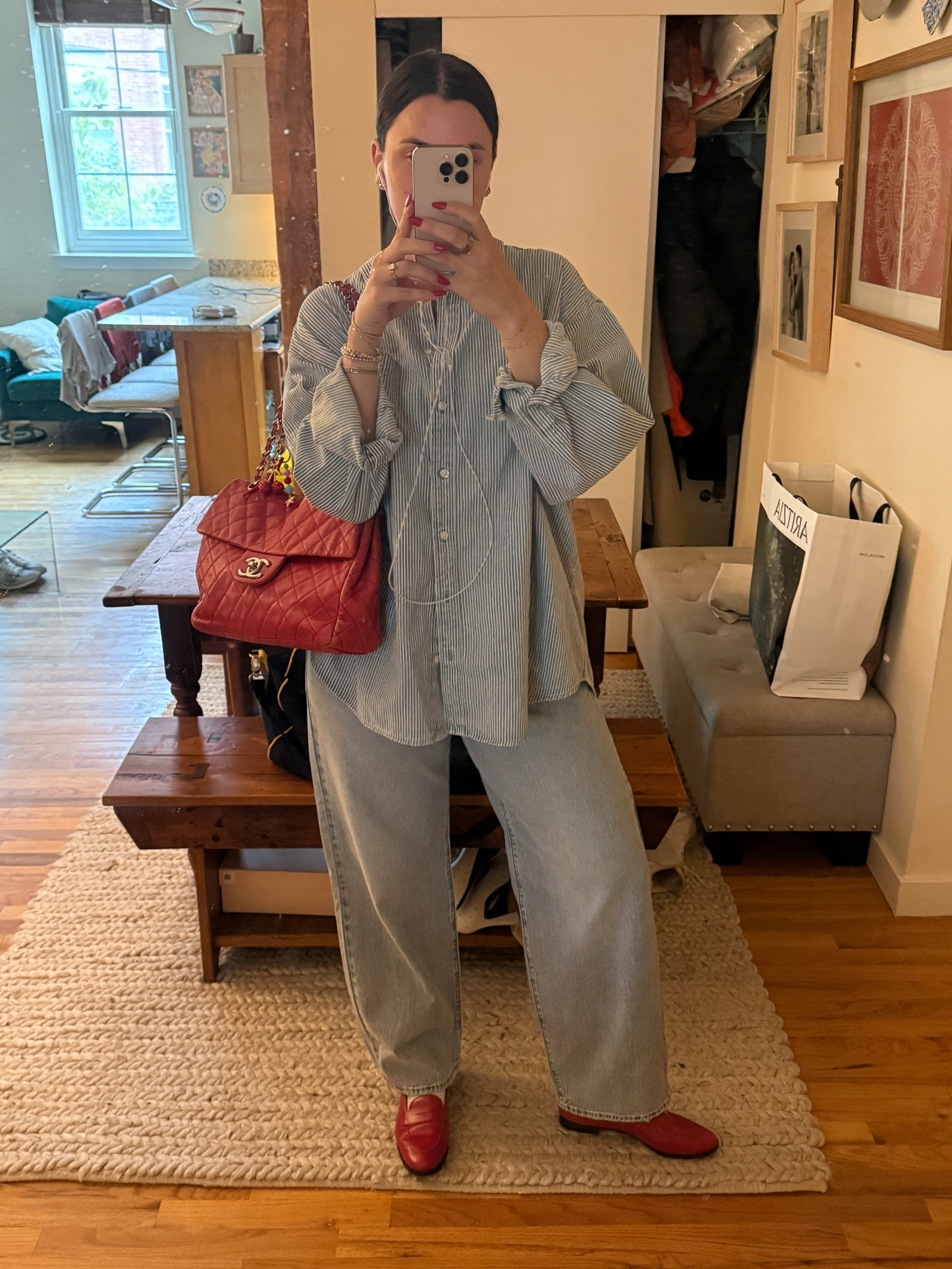 Striped denim top 

#LTKFindsUnder100 #LTKSummerEdit #LTKStyleTip