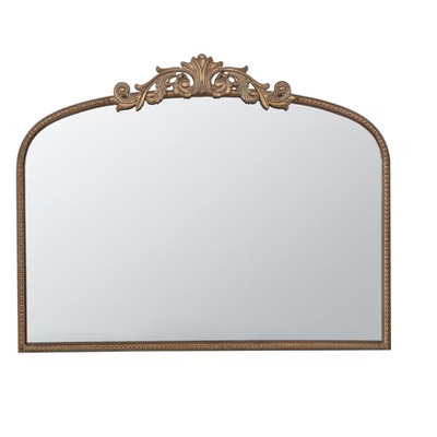 Cesicia 40" x 31" Classic Design Gold Arch Mirror and Baroque Inspired Frame for Living Room Bathrrom Enterway Console | Target