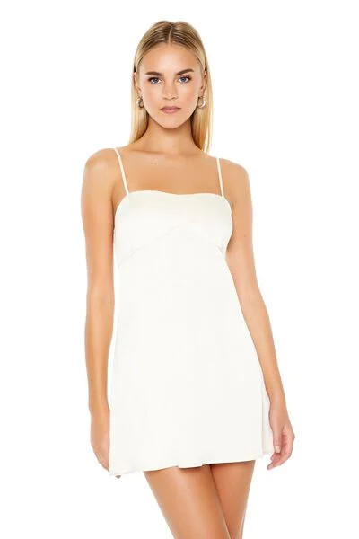 Satin Tie-Back Babydoll Dress | Forever 21