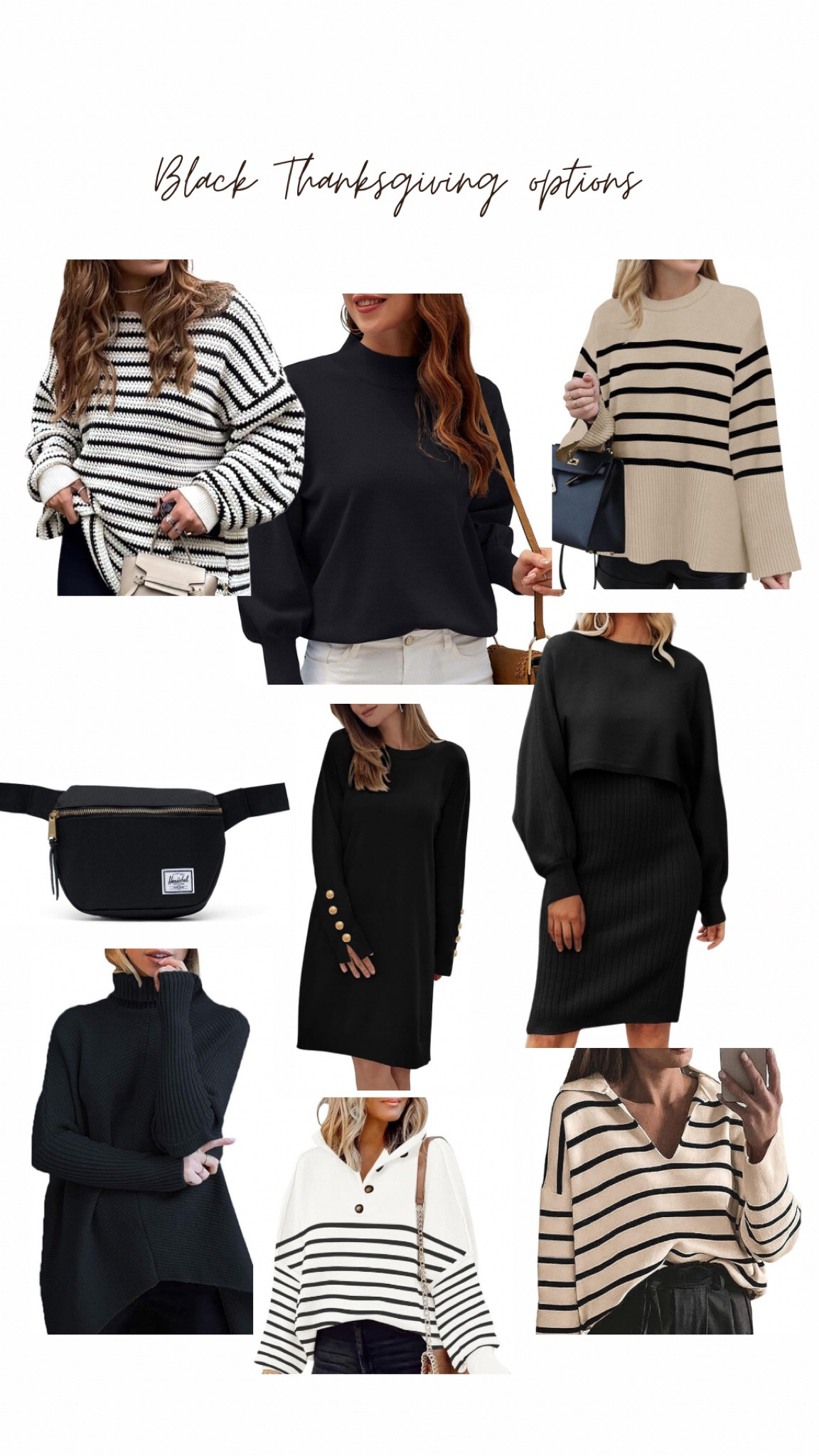 Black thanksgiving outfit options! 

#LTKfindsunder100 #LTKSeasonal #LTKHoliday