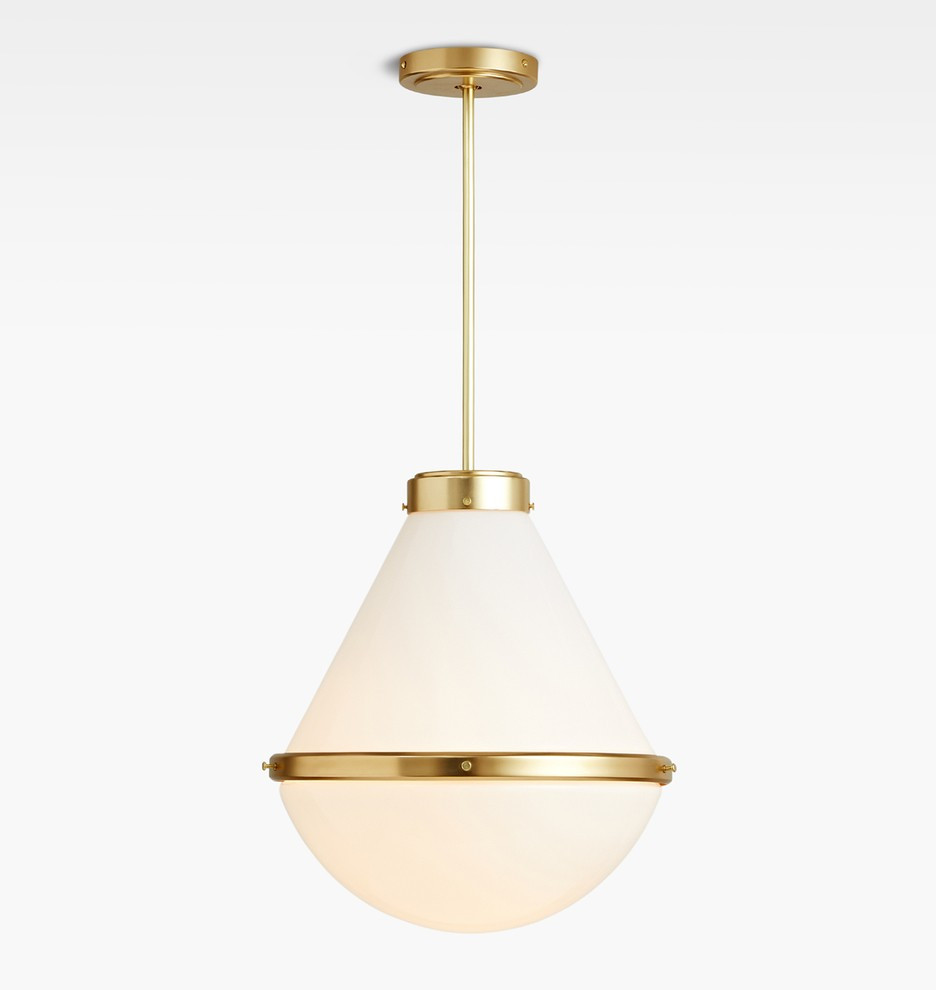 Blair 15" Glass Pendant
 | Rejuvenation | Rejuvenation