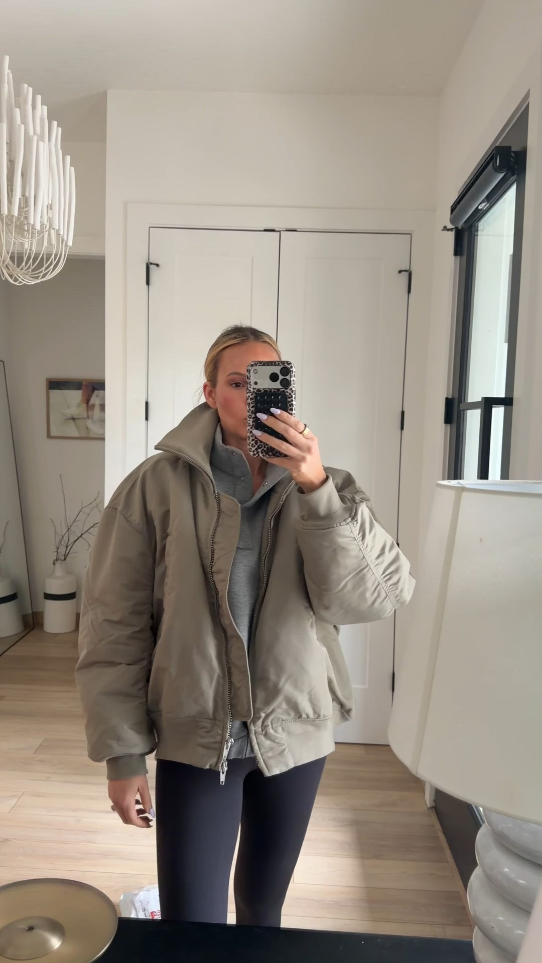 Wearing a medium in the gray sweatshirt, a large in the jacket and an extra small in the leggings. Wow, I’m all over the place with sizing, huh 😅￼￼

#LTKmomlife #LTKdayinmylife #LTKootd