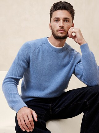 Cotton-Blend Ribbed Sweater | Banana Republic Factory