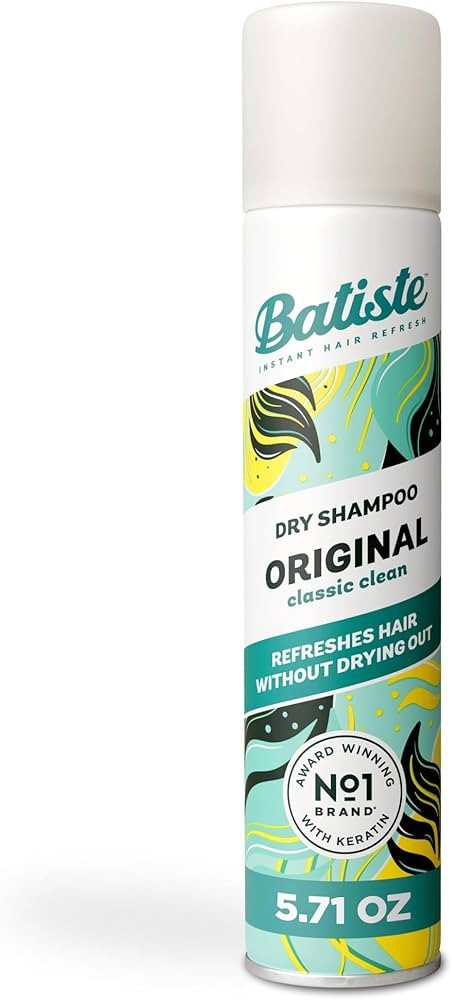 Batiste Dry Shampoo, Original Fragrance Classic Clean, Refresh Hair and Absorb Oil Between Washes... | Amazon (US)
