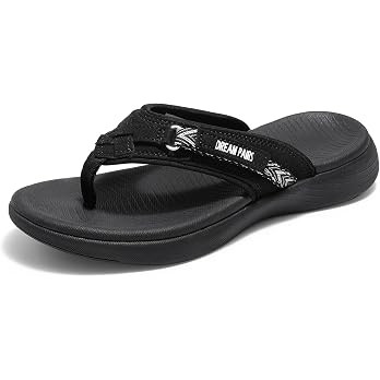 DREAM PAIRS Women's Arch Support Flip Flops Comfortable Thong Sandals | Amazon (US)