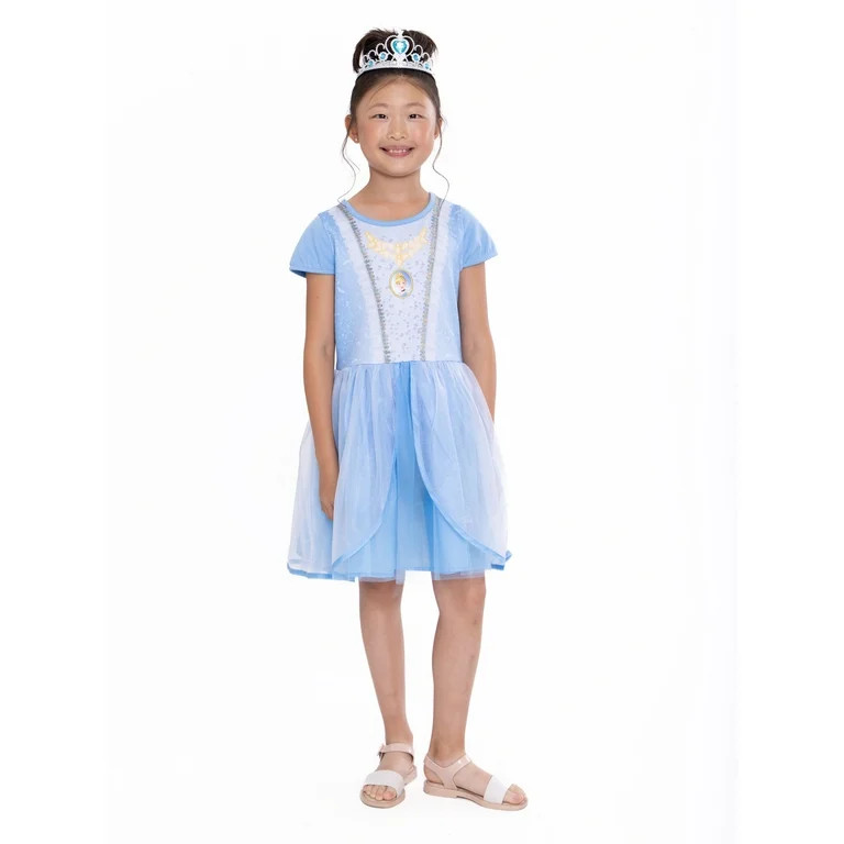 Disney Princess Girls Cinderella Cosplay Dress, Sizes 4-16 | Walmart (US)