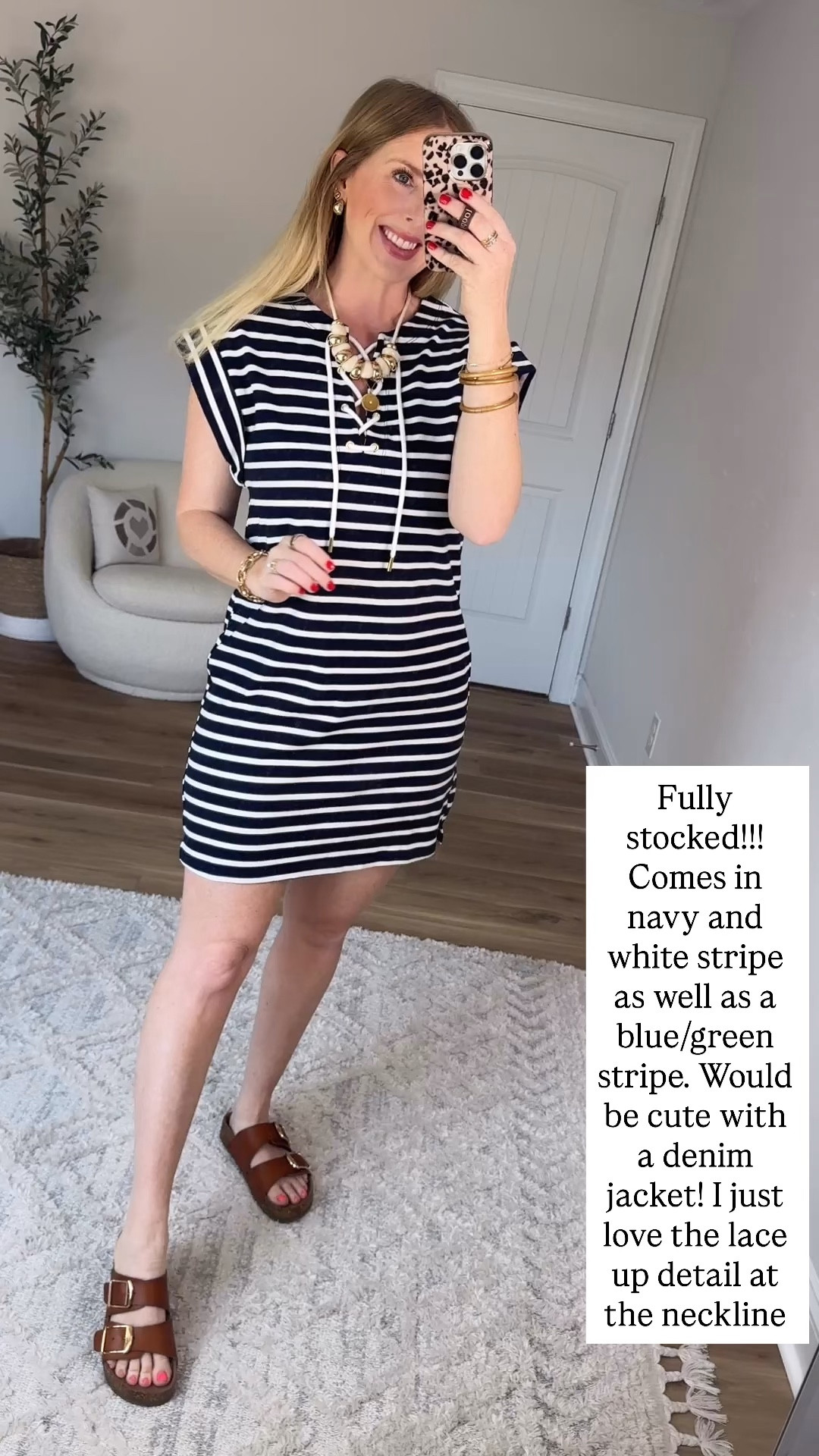 Walmart try on, free assembly, striped dress 

#LTKootd #LTKmomlife