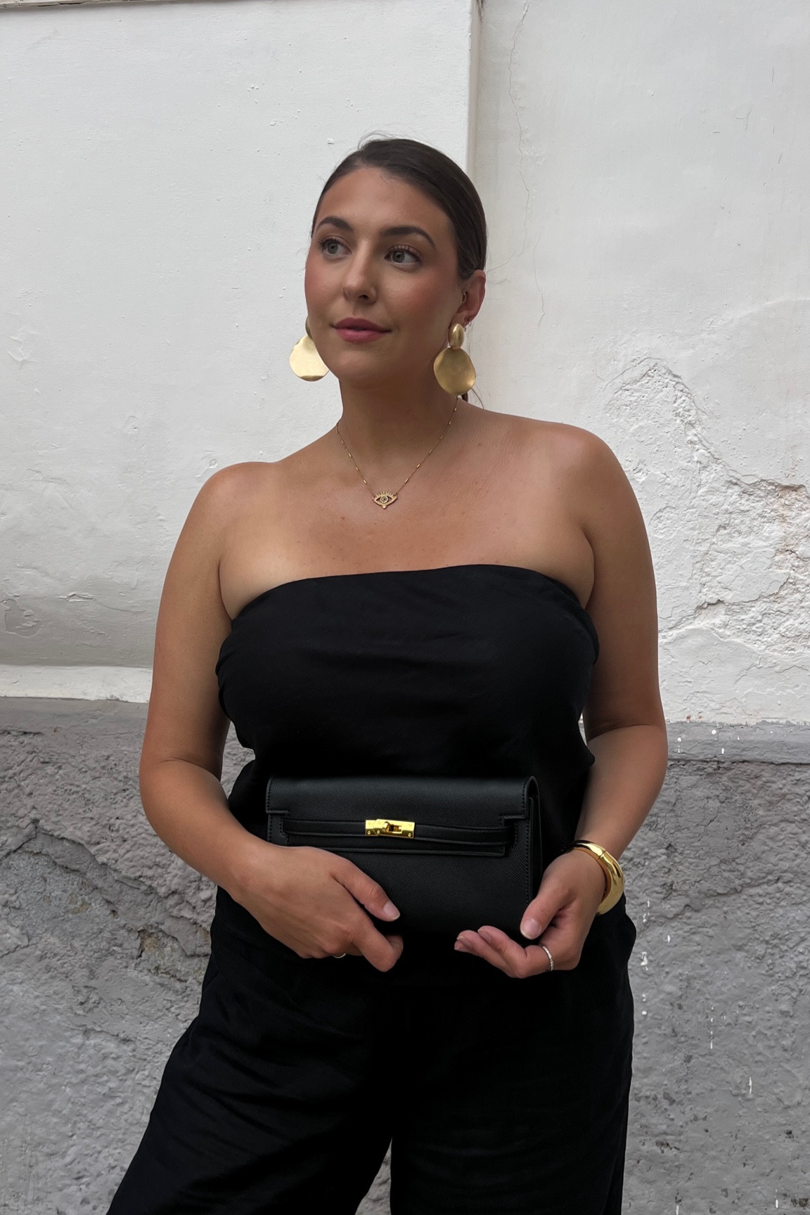 Strapless linen top with amazon statement earrings 

Summer date night outfit | size 10 fashion | size 10 | Tall girl outfit | tall girl fashion | midsize fashion size 10 | midsize | tall fashion | tall women | 

#LTKMidsize #LTKStyleTip #LTKTravel