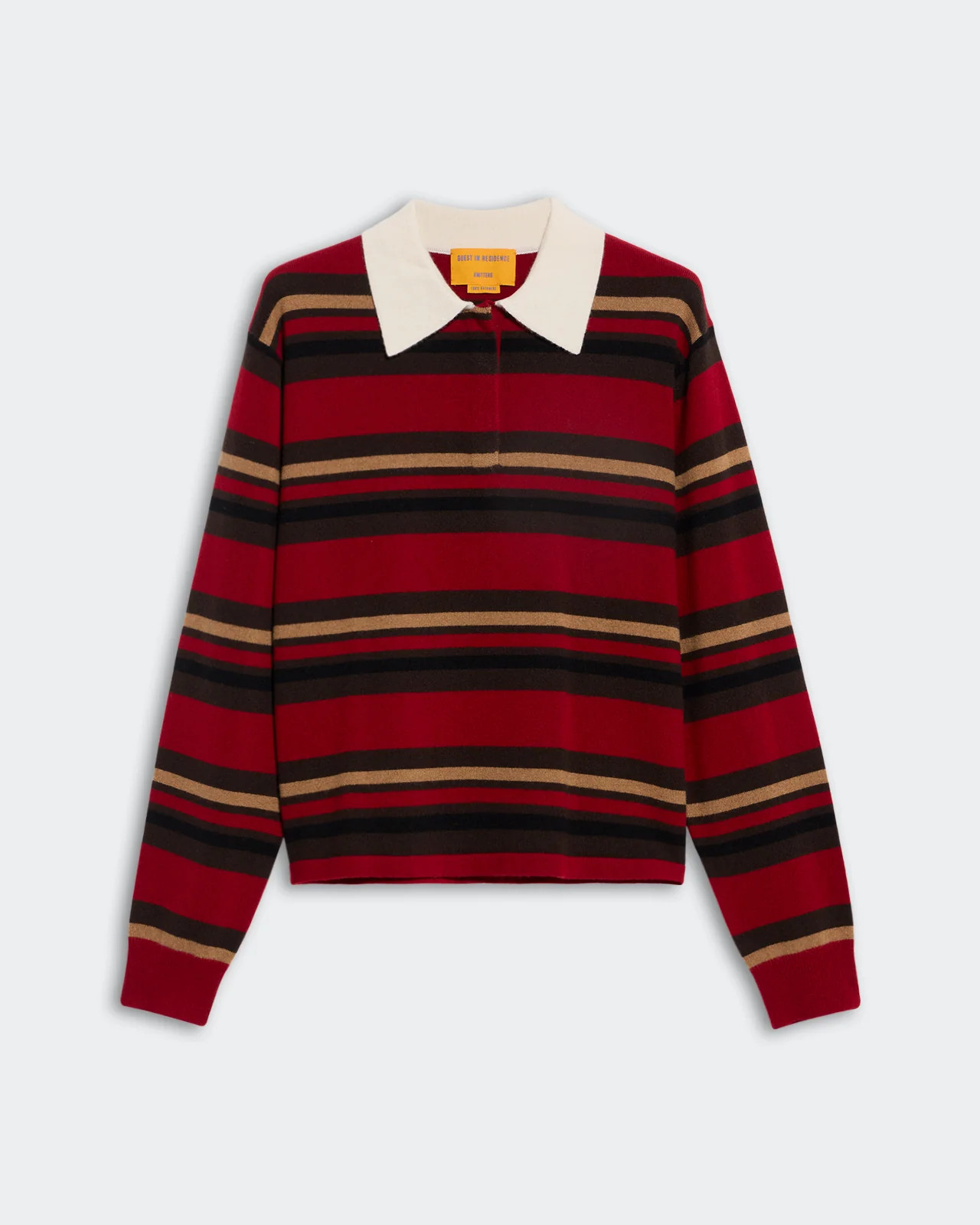 Cropped Stripe Rugby - Ruby Combo | Guest In Residence