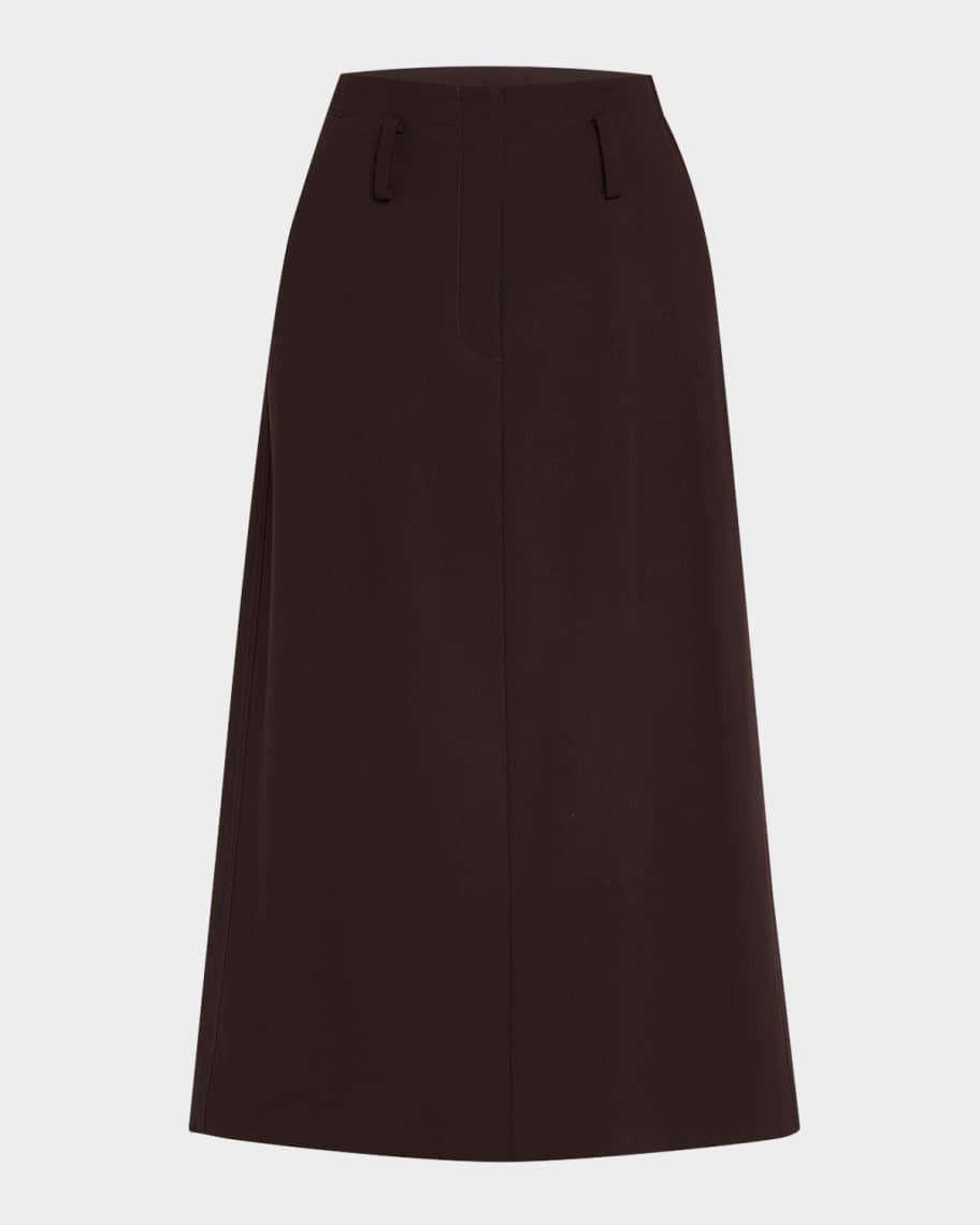 A.L.C. Milan Wool-Blend Midi Skirt | Neiman Marcus