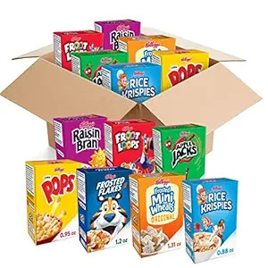 Kellogg's Cold Breakfast Cereal, Bulk Pantry Staples, Kid Snacks, Variety Pack (48 Boxes) | Amazon (US)