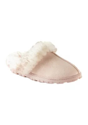 Jessica Simpson Women's Microsuede Clog Slippers, Pink, Small | Belk