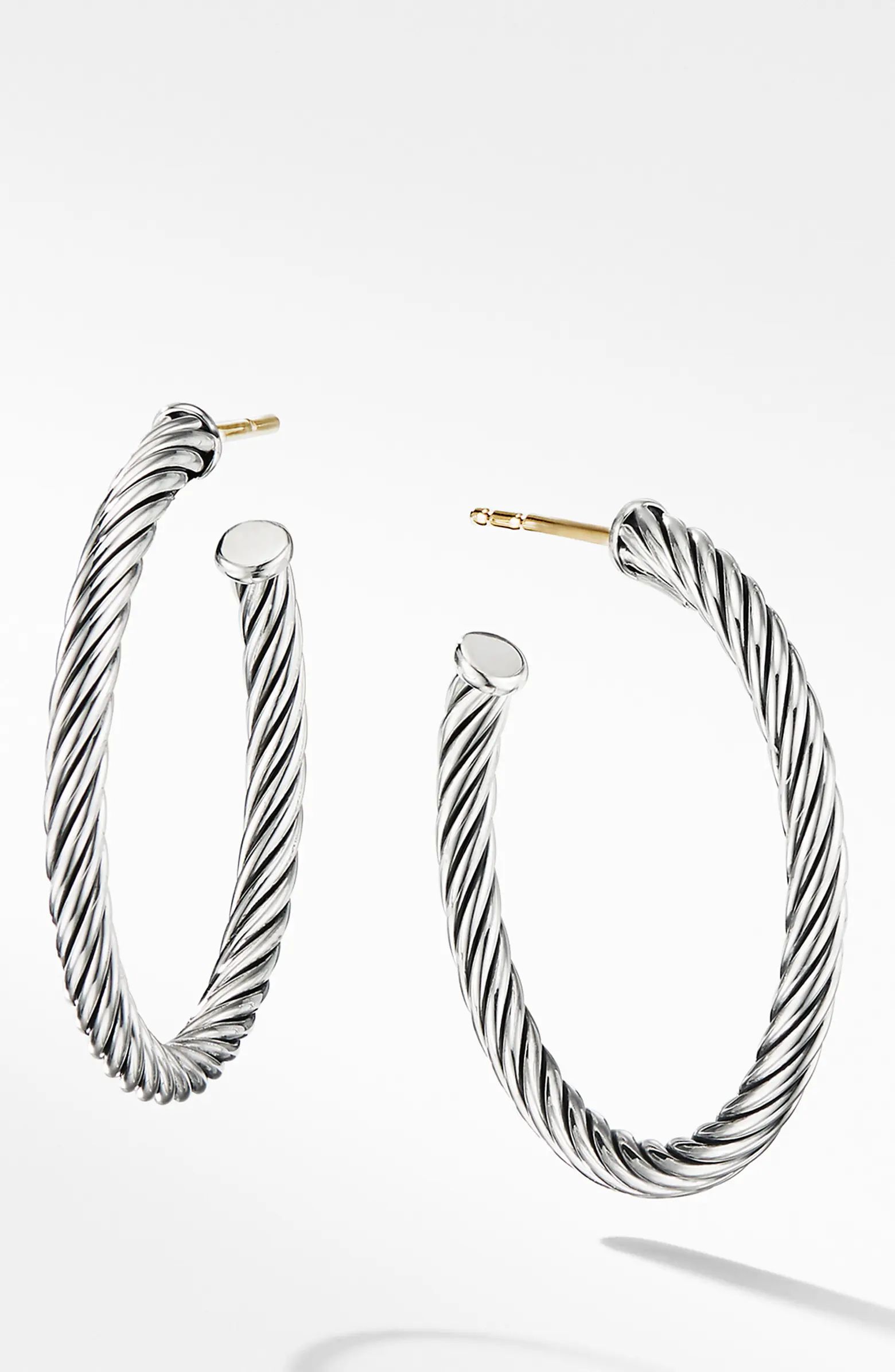 Cable Loop Hoop Earrings | Nordstrom