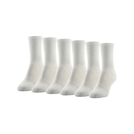 Peds Women s All Day Active Mid Crew Socks 6 Pairs | Walmart (US)