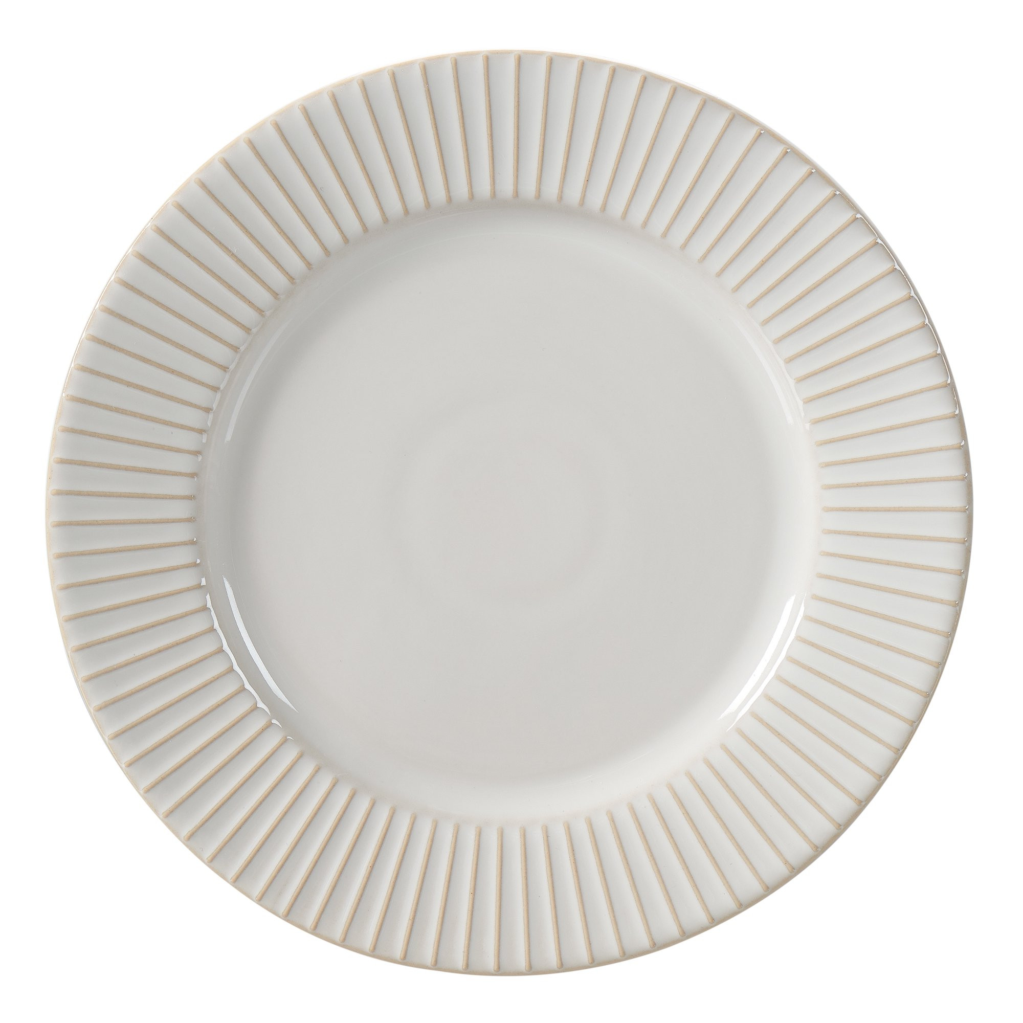Better Homes & Gardens 10.5" Striped Modern Farmhouse Dinner Plate | Walmart (US)