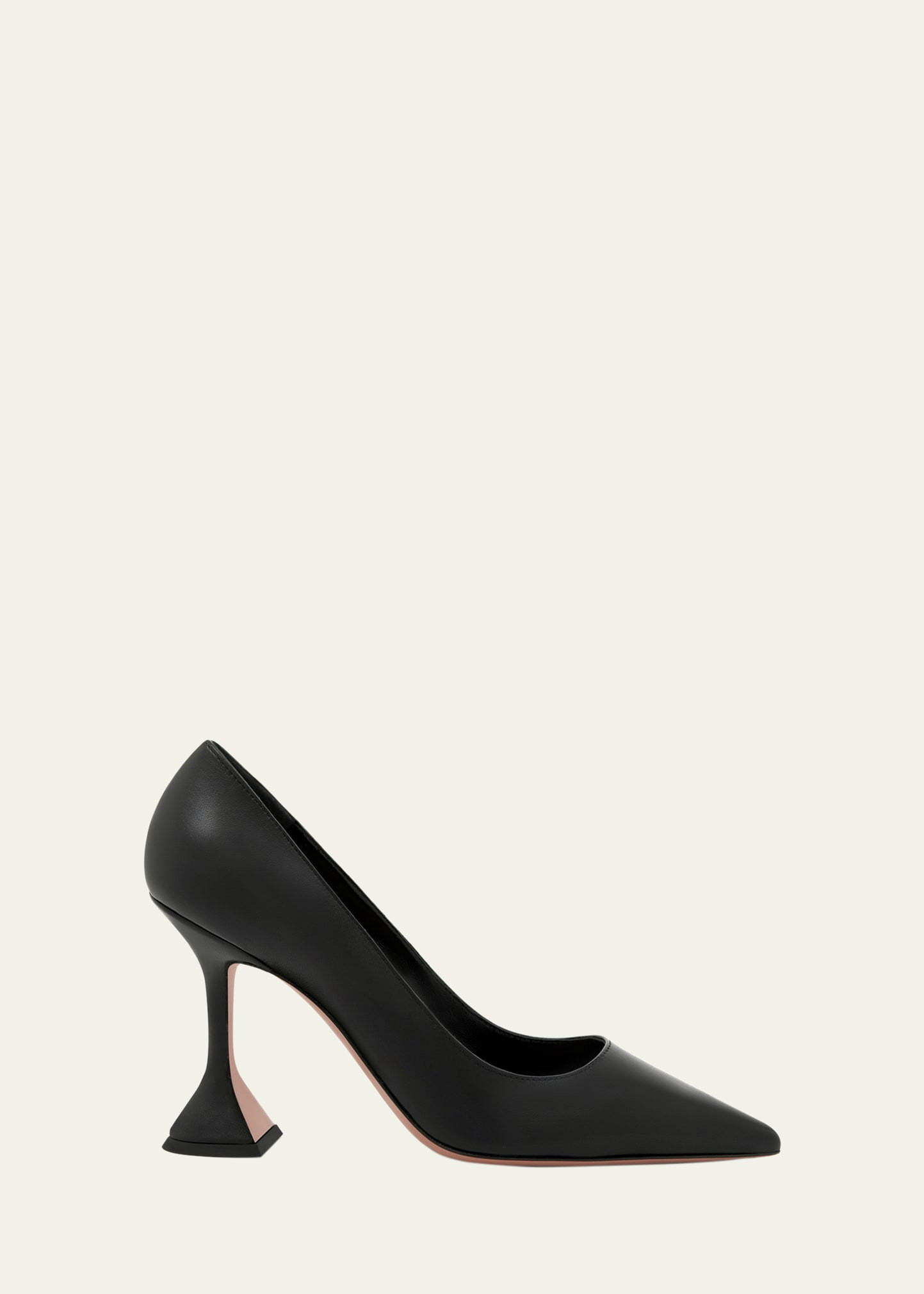 Amina Muaddi Ami Pointed Leather Pumps | Bergdorf Goodman
