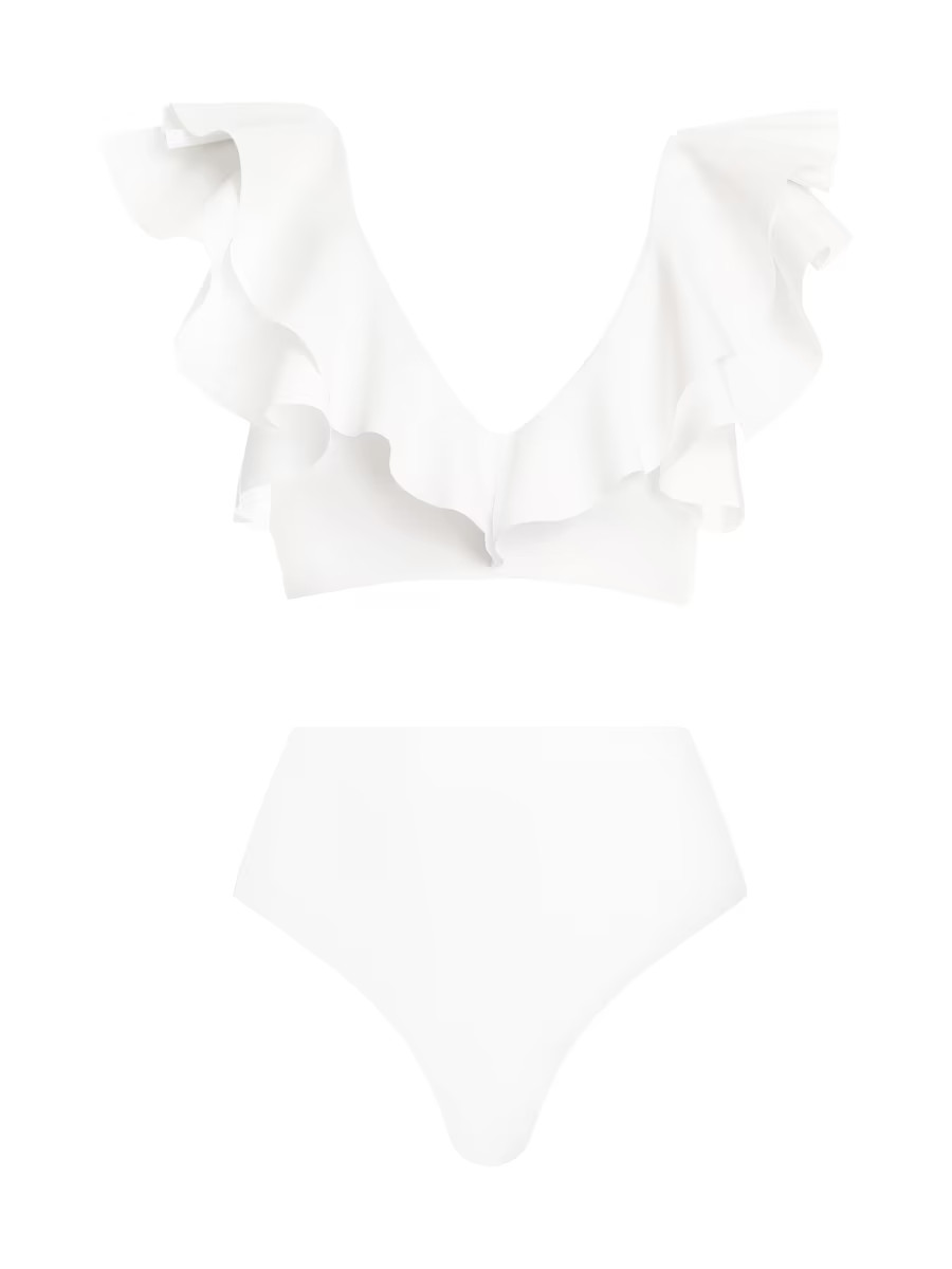 Mila Ruffled Bikini Set | Saks Fifth Avenue
