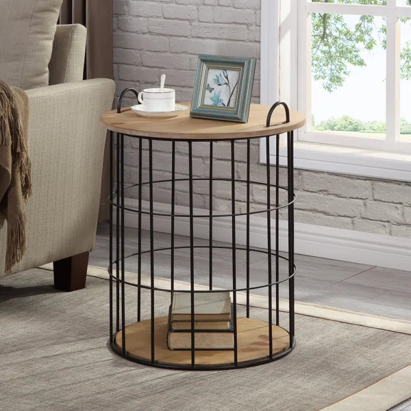 Oakridge Drum End Table | Wayfair North America