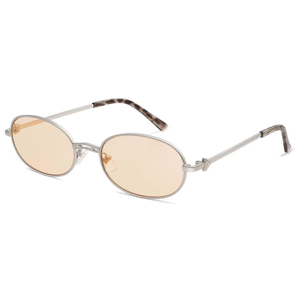 Retro Oval Sunglasses for Women Men Trendy Designer 90s Sun Glasses Classic Shades AP3662 | Amazon (US)