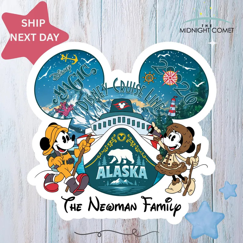 Alaska Disney Cruise Family Magnet Custom Alaska Ports of Call Cruise Ship Keepsake | Etsy (Global)