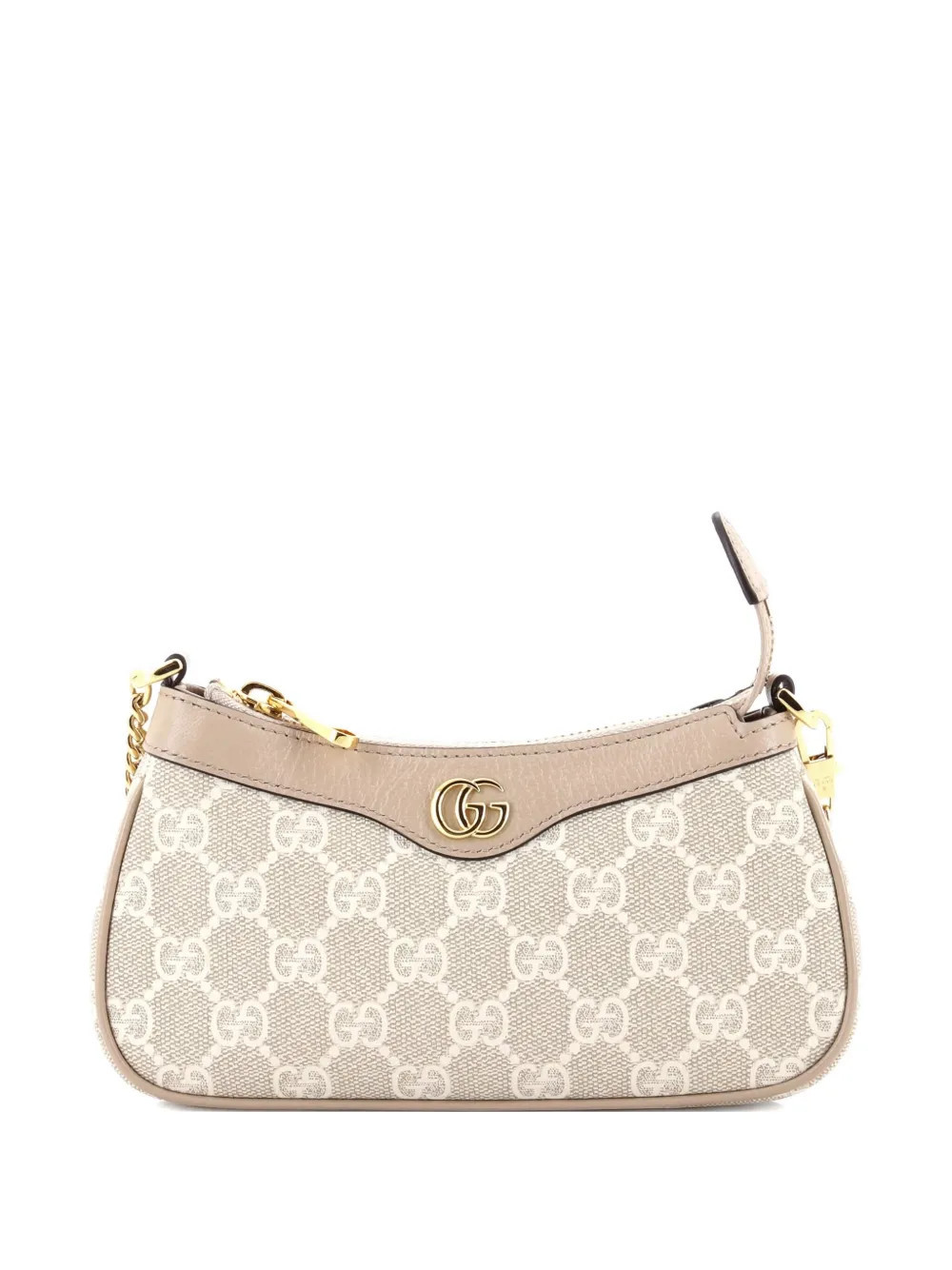 Gucci Pre-Owned Ophidia Charm Shoulder Bag GG Coated Canvas with Leather Mini crossbody bag - Neutrals | Farfetch Global