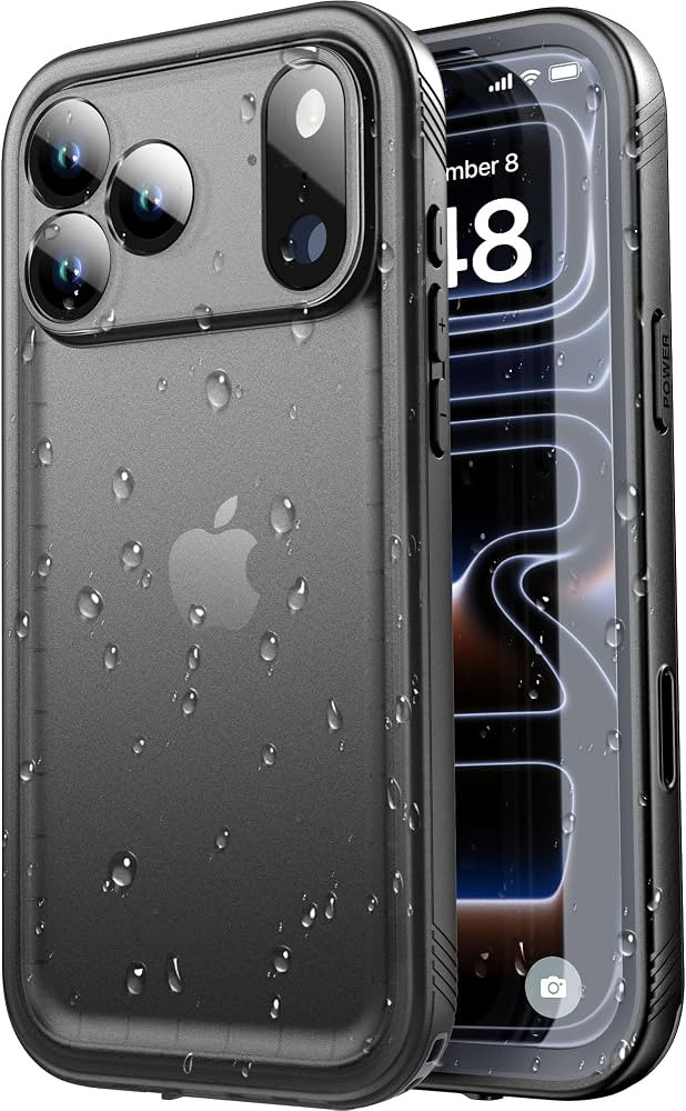 SPORTLINK for iPhone 17 Pro Waterproof Case IP68, Black, 6.3" | Amazon (US)