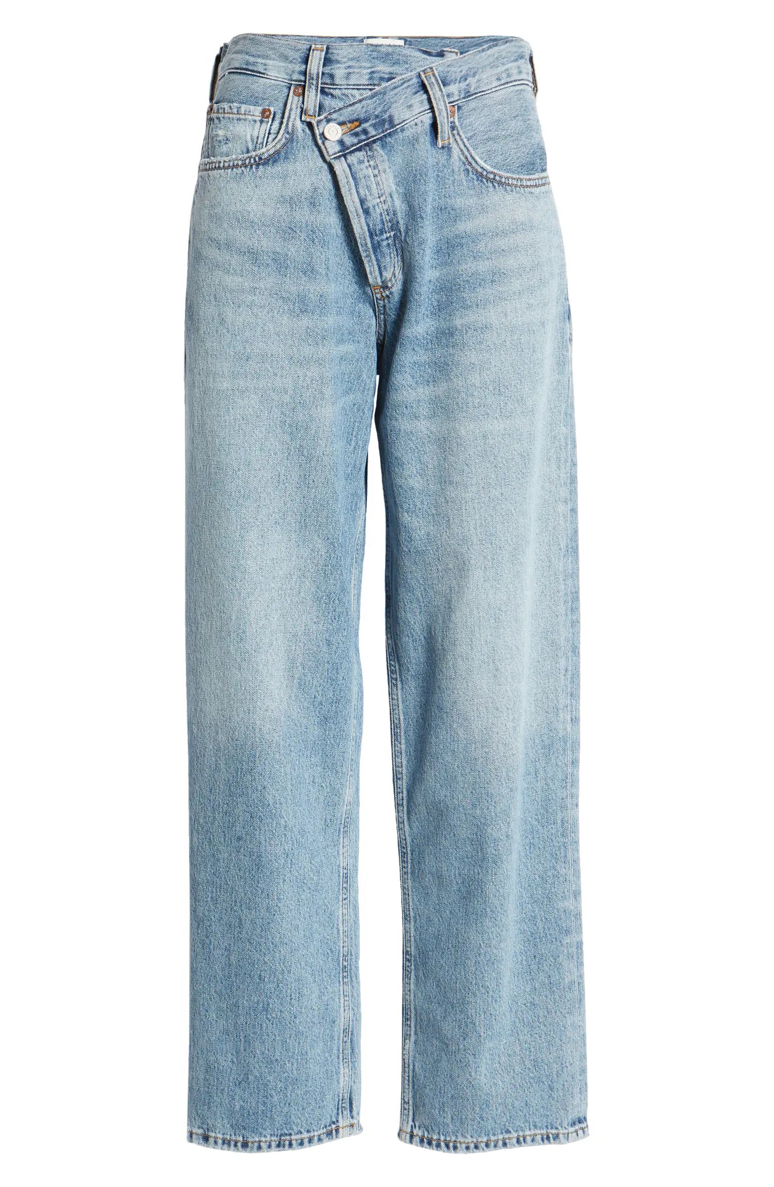 AGOLDE Criss Cross Super High Waist Oversize Jeans | Nordstrom | Nordstrom