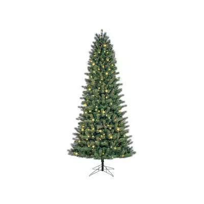 GE 9-ft Scotch Pine Pre-lit LED Artificial Christmas Tree | Lowe's