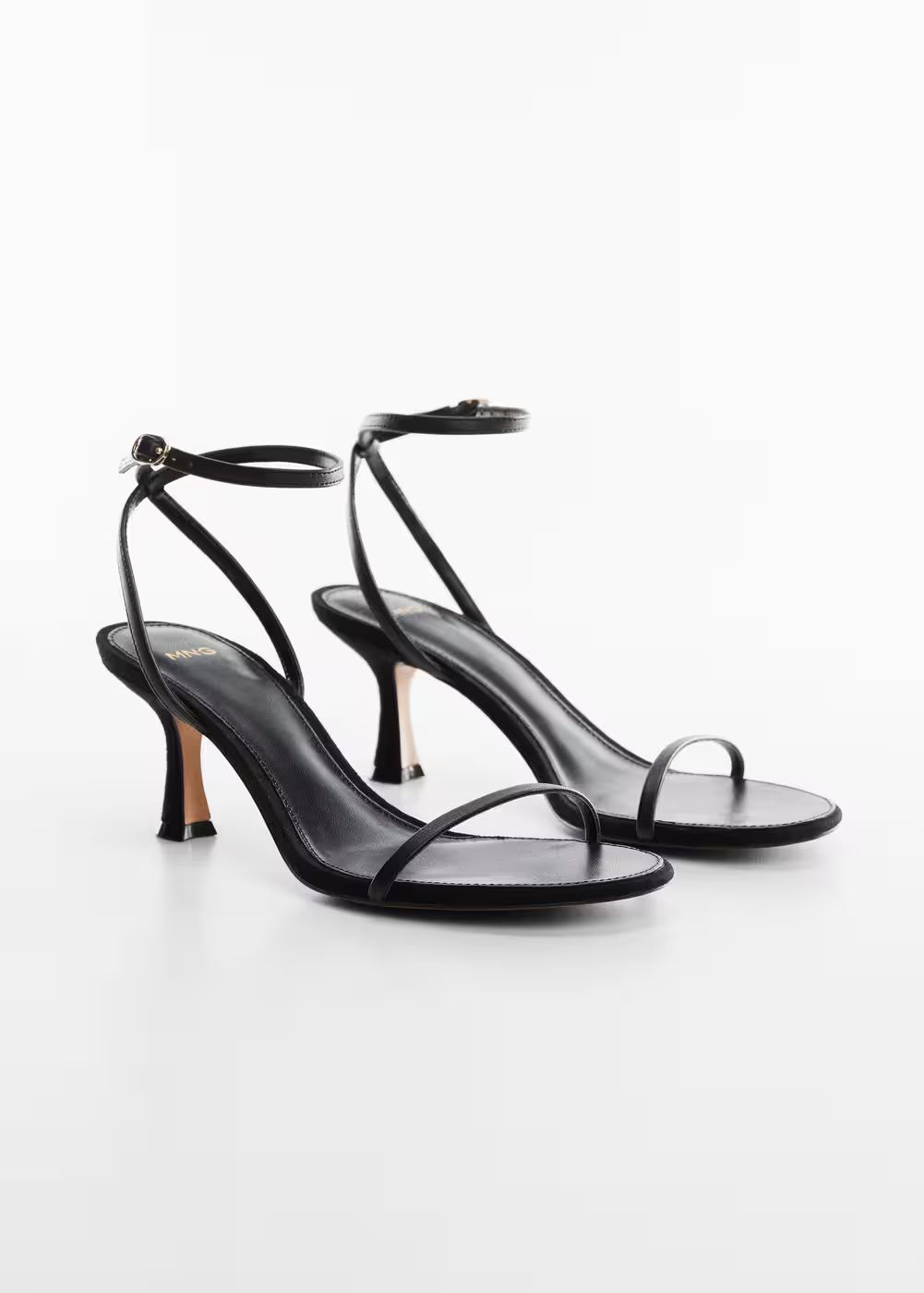 Ankle-cuff heeled sandals | MANGO (UK)
