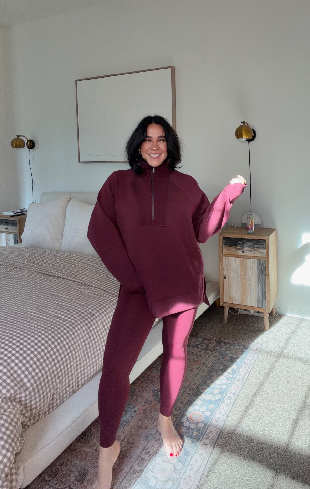 Spanx set on sale! Grab it before sale ends, the leggings are my ride or die's, and this zip up is new and so cozy! 

L in both! 

#LTKActive #LTKSeasonal #LTKMidsize